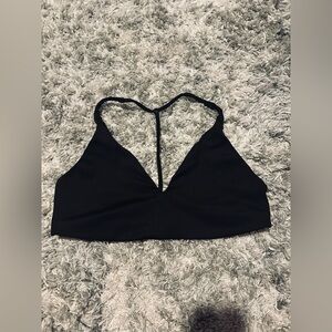 victoria’s secret black open back sports bra 
size M